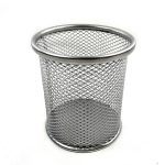 Čaša za olovke žičana srebrna